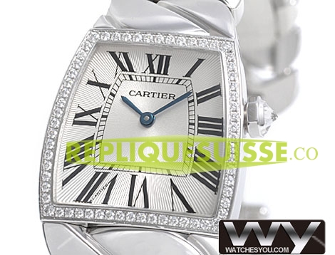 Cartier Dona Diamant Blanc Or Dames WE60019G Montre Réplique - Cliquez sur l'image pour la fermer