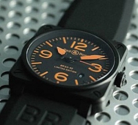 Bell & Ross BR03-92 Carbon Orange Automatique Montre Réplique