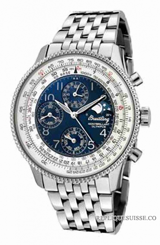 Breitling Montbrillant Olympus Automatique Chronographe Chronometer Montre Réplique