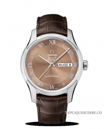 Réplique Omega De Ville Hour Vision Chronometre mactre coaxial Calendrier annuel 41mm 433.13.41.22.10.001