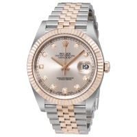 Réplique Rolex Datejust 126331 Sundust Diamond Dial acier et 18 Everose Montre de oro