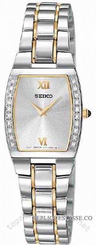 Seiko Diamant Two-tone acier Dames SUJE81 Montre Réplique