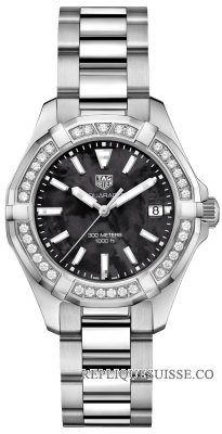 Copie Montre Tag Heuer Aquaracer Quartz Mesdames 35mm Mesdames WAY131P.BA0748