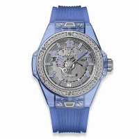 Copie Montre Hublot Big Bang One Saphir Bleu Diamants 39mm 465.JL.4802.RT.1204