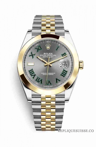 Copie Montre Rolex Datejust 41 Jaune Rolesor Oystersteel or jaune 18 ct 126303 Slate Cadran m126303-0020