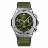 Copie Montre Hublot Classic Fusion Chronographe Titane Vert 45mm 521.NX.8970.LR