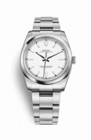 Copie Montre Rolex Oyster Perpetual 34 Oystersteel Cadran blanc m114200-0024