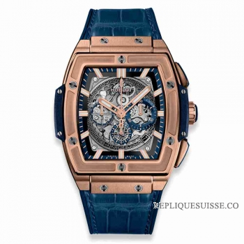 Copie Montre Hublot Spirit Of Big Bang King Or Bleu 45mm 601.OX.7180.LR