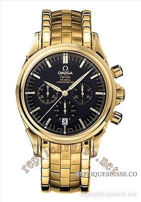 Omega De Ville Co-Axial Chronographe Hommes 4141.50.00 Yellow Montre Réplique