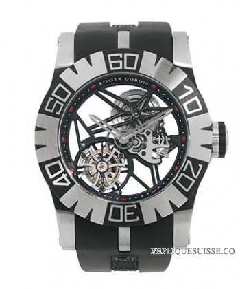 Roger Dubuis EasyDiver Tourbillon Skeleton Hommes SED48-02SQ Montre Réplique