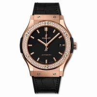 Copie Montre Hublot King Gold Diamonds 45mm Classic Fusion automatiques 511.OX.1181.LR.1104