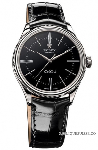 Rolex Cellini Time blanc Or 50509 bkbk Montre Réplique