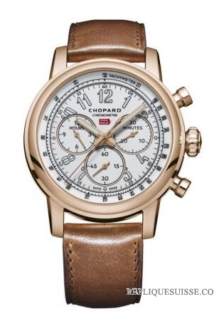 Copie Montre Chopard Mille Miglia Classic XL 90eme Anniversaire 18 Carats Or Rose Edition Limitee 161299-5001