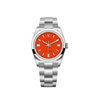 Rolex Oyster Perpetual 36 Bracelet Oyster cadran rouge corail