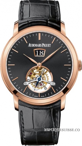 Audemars Piguet Jules Audemars Tourbillon Grande Date 41mm 26559OR.OO.D002CR.01 Montre Réplique