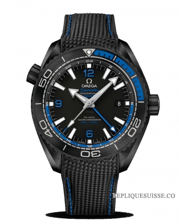 Réplique Omega Seamaster Planet Ocean 600 M Co Axial Master CHRONOMETER GMT 45.5mm 215.92.46.22.01.002