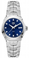 Copie Montre Tag Heuer Link Bleu Diamant Cadran Dames WBC1318.BA0600