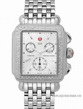 Michele Deco Diamant Inoxydable Dames MWW06A000028 Montre Réplique