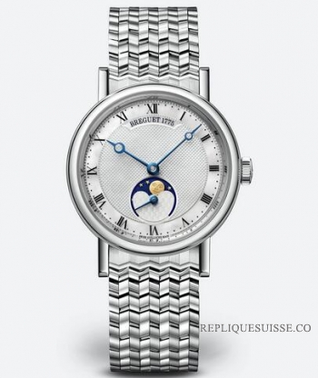 Breguet Classique Automatique Phase de Lune 30mm Dames 9087BB/52/BC0