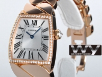 Cartier Dona Diamants Rose Or Dames WE60050I Montre Réplique