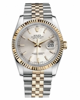 Réplique Rolex Datejust 36mm acier et Jaune or Argent Dial 116233 SSJ