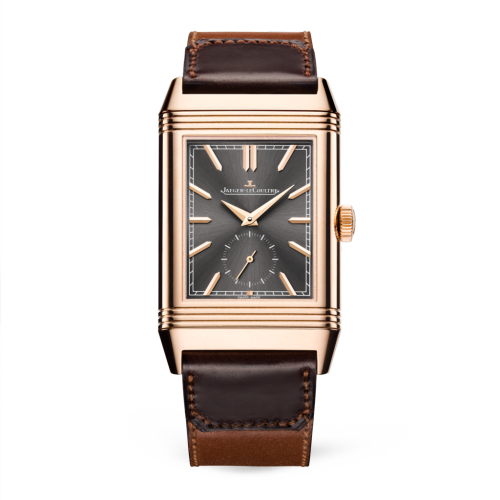 Copie Montre Jaeger-LeCoultre Reverso Tribute Duoface Or Rose/Gris/Fagliano 396245J