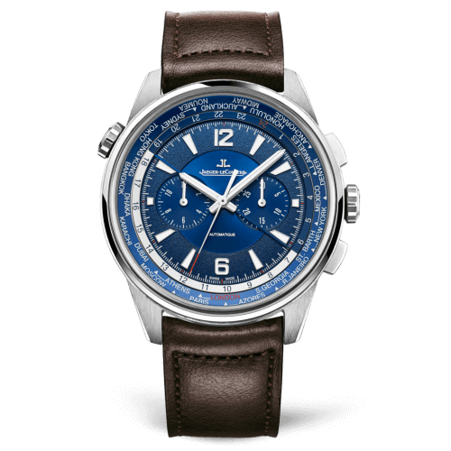 Copie Montre Jaeger-LeCoultre Polaris Chronographe WT Titane/Bleu/Veau 905T480