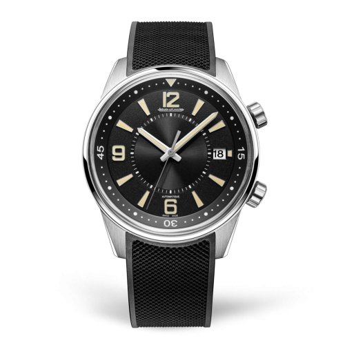 Copie Montre Jaeger-LeCoultre Polaris Automatique Acier Inoxydable/Vintage Noir/Caoutchouc 9068670