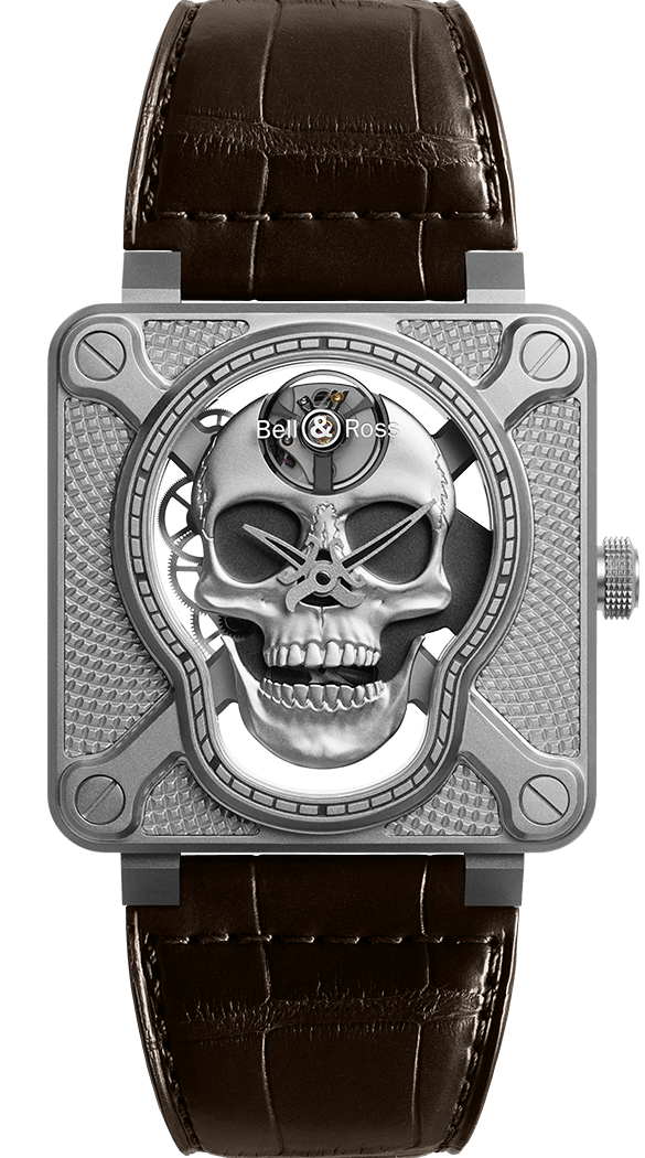 Bell Ross Aviation Instruments edition Limitee BR01-SKULL-SK-ST