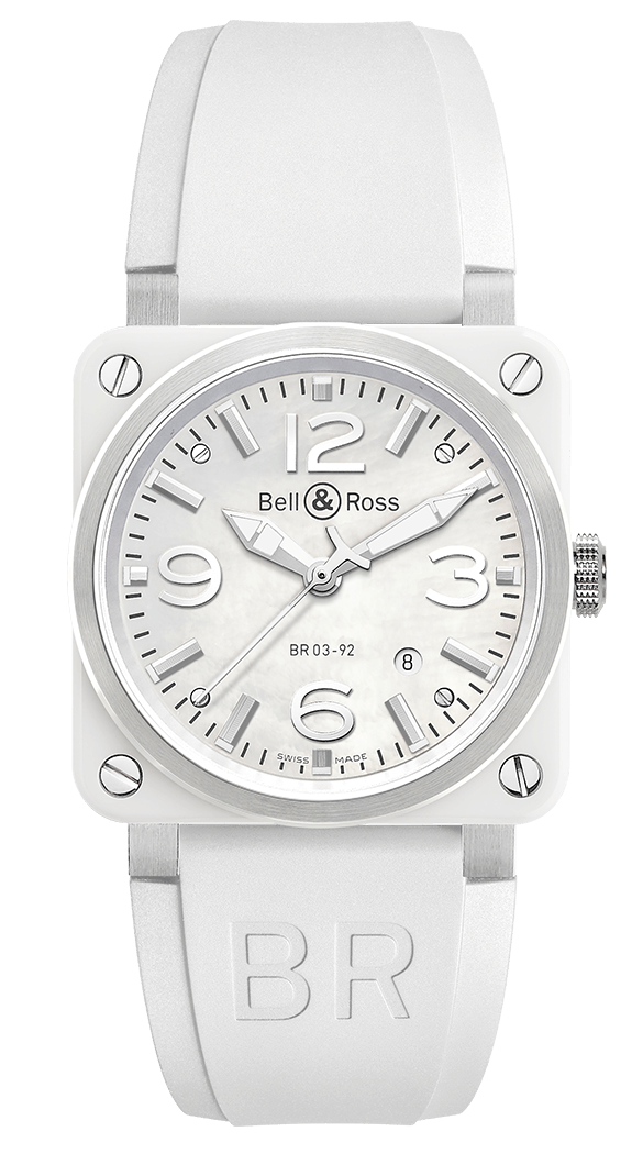 Bell Ross BR 03-92 Ceramique Blanche 42mm BR0392-WH-C/SRB