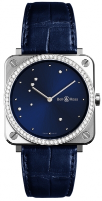 Réplique Bell & Ross Instruments BR S Diamond Eagle Diamonds Montre pour femme en acier inoxydable BRS-EA-ST-LGD/SCR