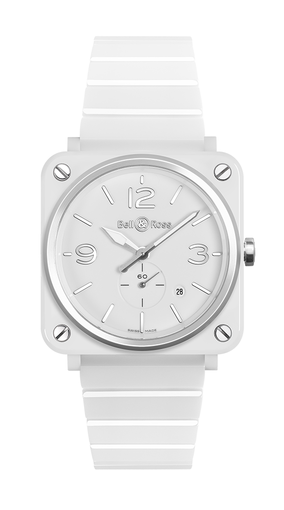 Bell Ross Quartz Ceramique Blanche 39mm BRS-WH-CES-SCE