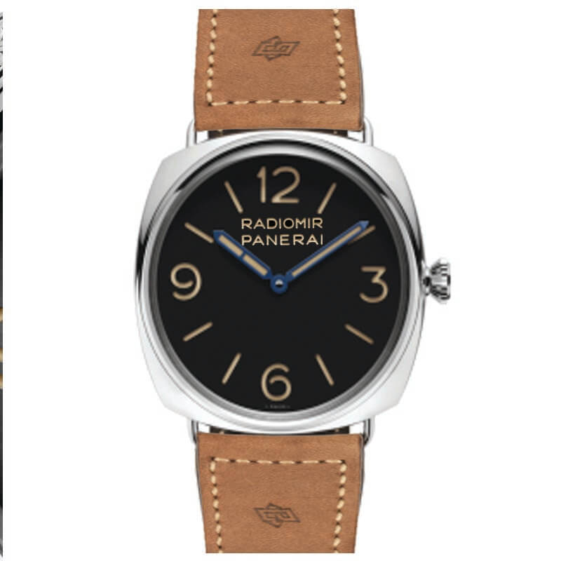 Réplique Panerai Radiomir 3 Days Acciaio 47 mm Remontage manuel Cadran noir Homme PAM00720