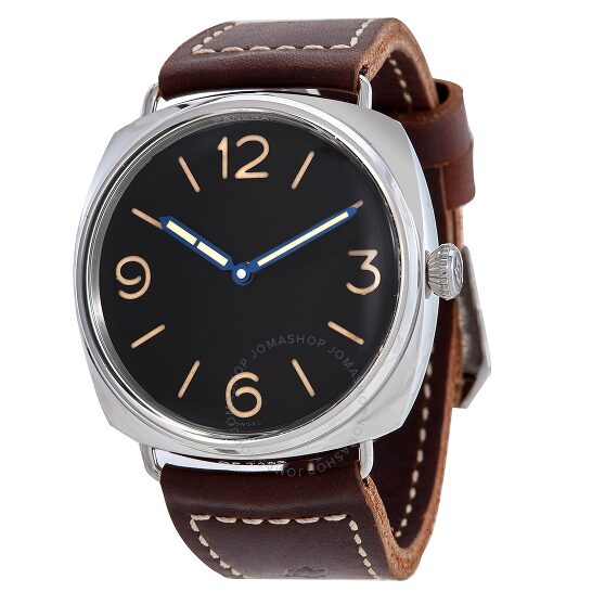 Réplique Montre Panerai Radiomir 3 Days Acciaio Remontage manuel Cadran noir 47 mm Homme PAM00721