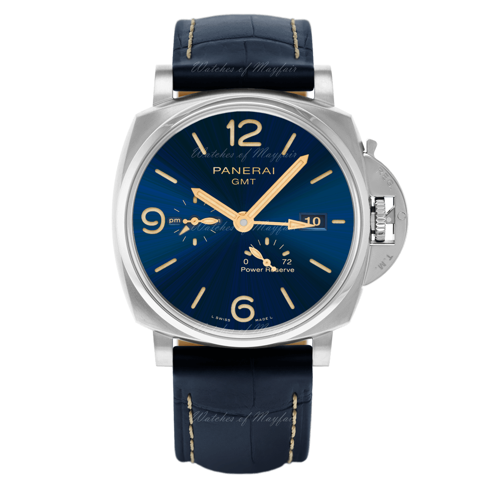 Panerai Luminor Due 45mm Titane Reserve de Marche Bleu Pam00964