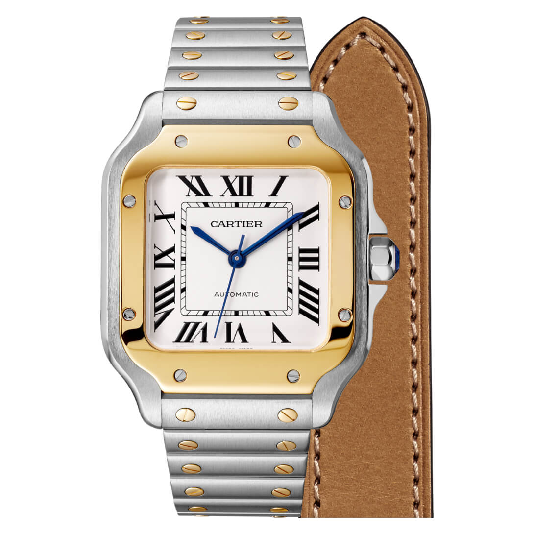 Réplique Cartier Santos Medium Acier & Or Jaune W2SA0016