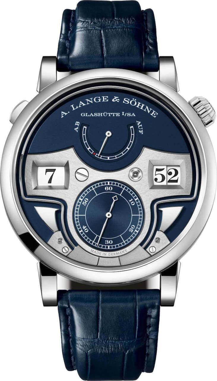 Réplique A. Lange & sohne Zeitwerk Repetition Minutes Avec Cadran Bleu 147.028F