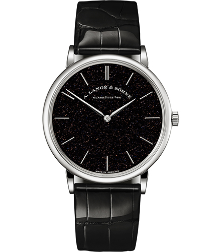 Réplique A. Lange & sohne Saxonia Thin Black Gold Flux 211.087