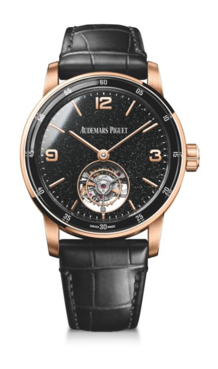 Copie de Audemars Piguet Code 11.59 Tourbillon Automatique Or Rouge Noir Aventurine 26396OR.OO.D002CR.02