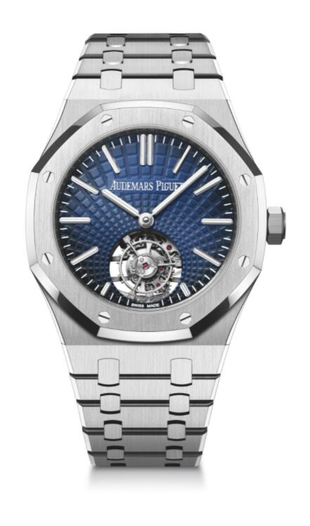 Copie de Audemars Piguet Royal Oak Tourbillon Volant Automatique Acier Inoxydable Bleu 26530ST.OO.1220ST.01