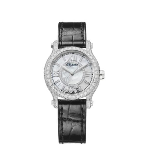 Réplique Chopard Happy Sport Or blanc 30MM 274302-1003