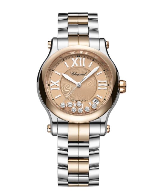 Copie de Chopard Happy Sport Acier & Or Rose 36mm Femme 278559-6019