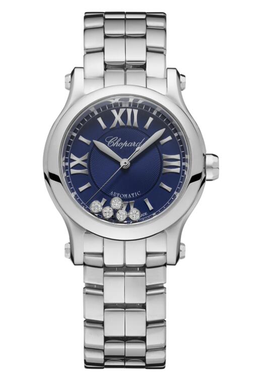 Réplique Chopard Happy Sport 30 mm Automatique Cadran Bleu 278573-3017