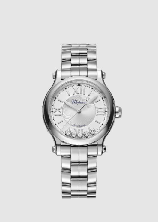 Réplique Chopard Happy Sport Automatique Chronometre Argent Cadran Dames 278608-3002