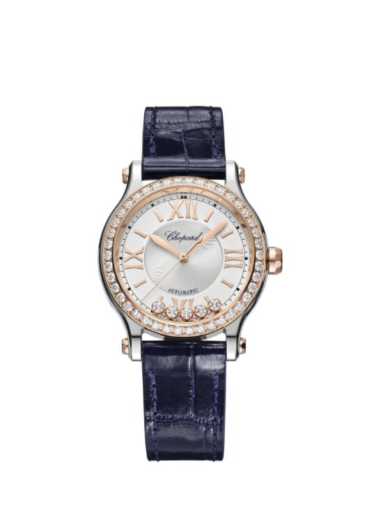 Copie de Chopard Happy Sport Automatique Or Rose Diamants 278608-6003