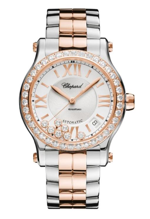 Réplique Chopard Happy Sport Automatique Or Rose 18 Carats Diamant 278608-6004