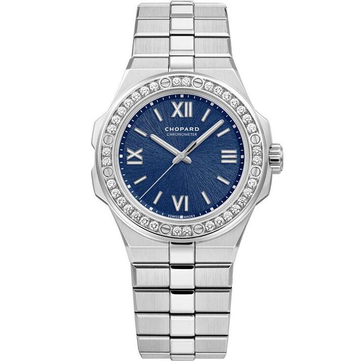 Copie de Chopard Alpine Eagle Automatique Diamant Cadran Bleu Dames 298601-3004