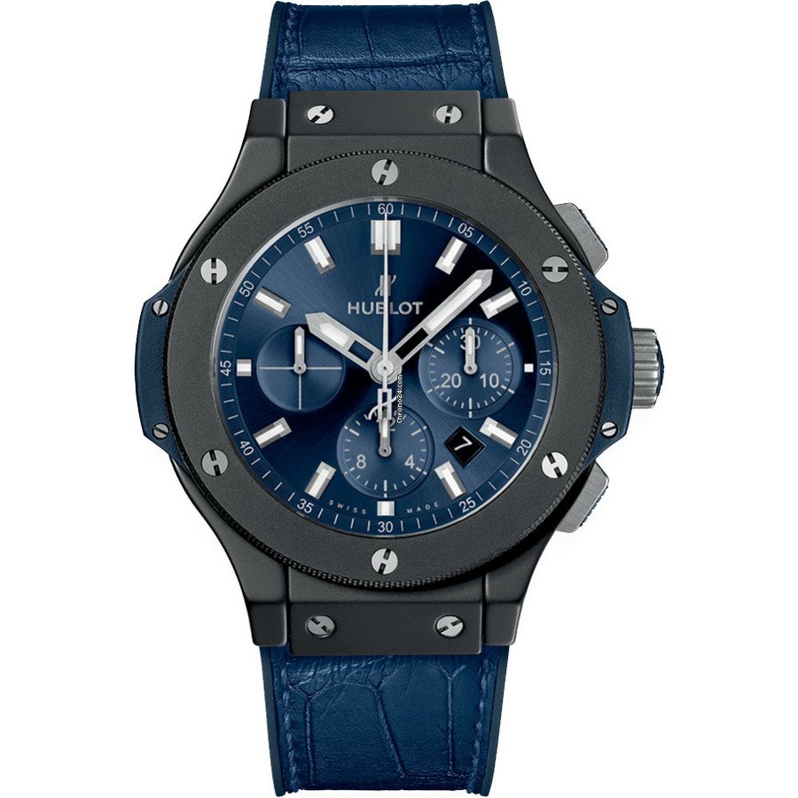 Réplique Montre Hublot Big Bang Ceramique Cuir Bleu 301.CI.7170.RX