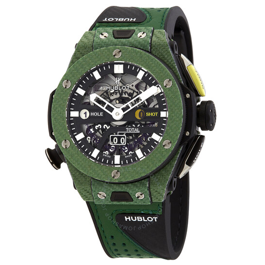 Réplique HUBLOT Big Bang Unico Vert Carbone Homme 416.YG.5220.VR