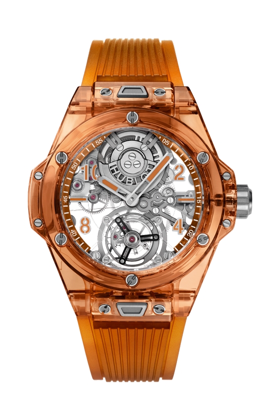 Réplique Hublot Big Bang 45 Tourbillon Orange Saphir 419.JO.0120.RT